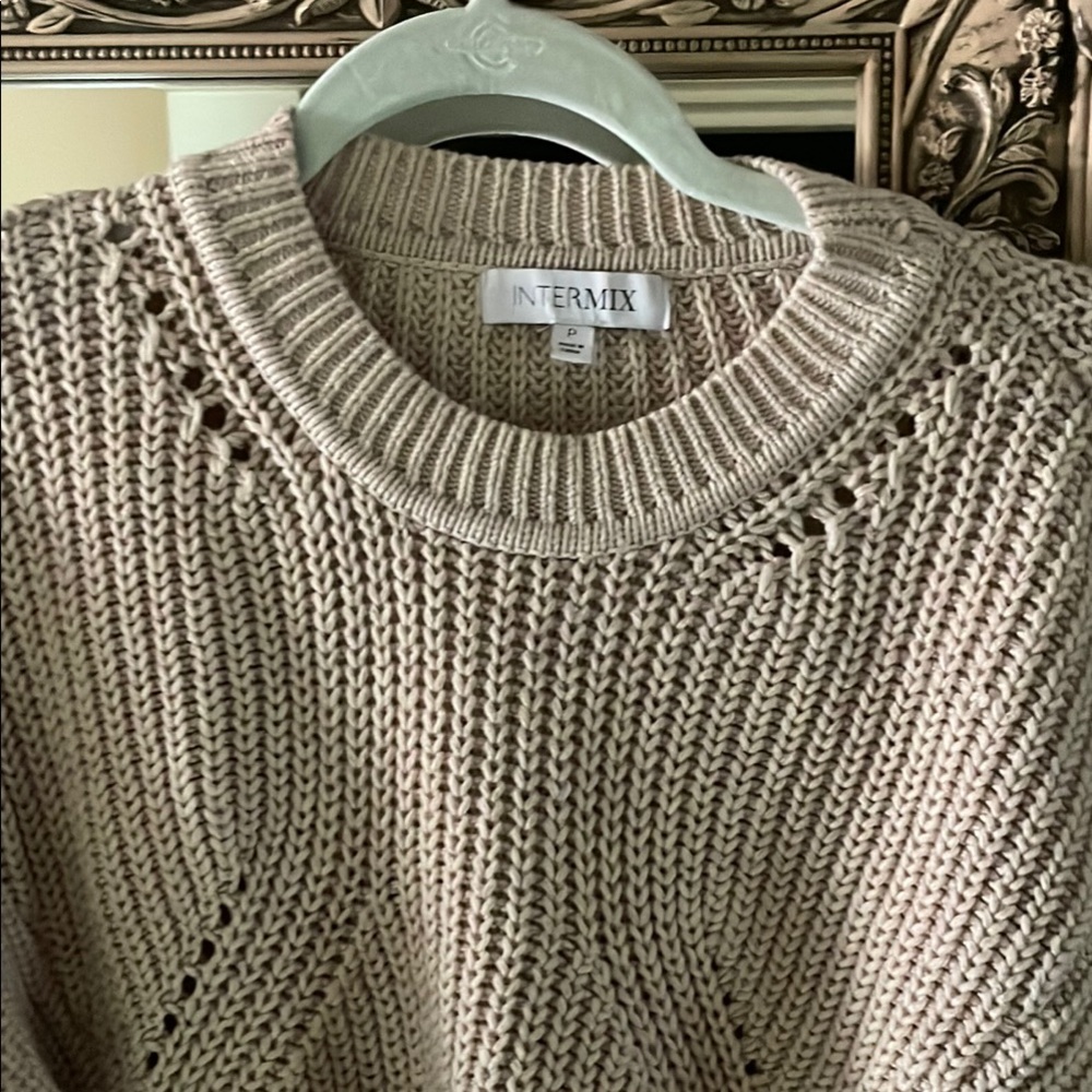 Intermix Beige Knit Sweater